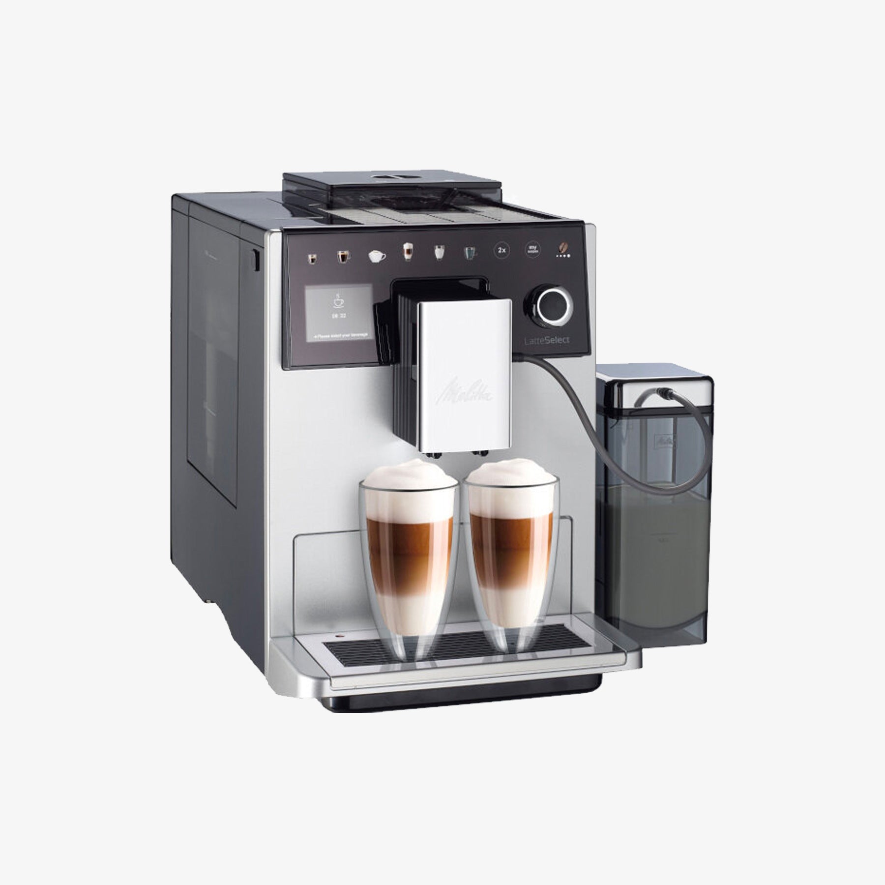 Melitta Latte Select F630-201 Srebrno-czarny