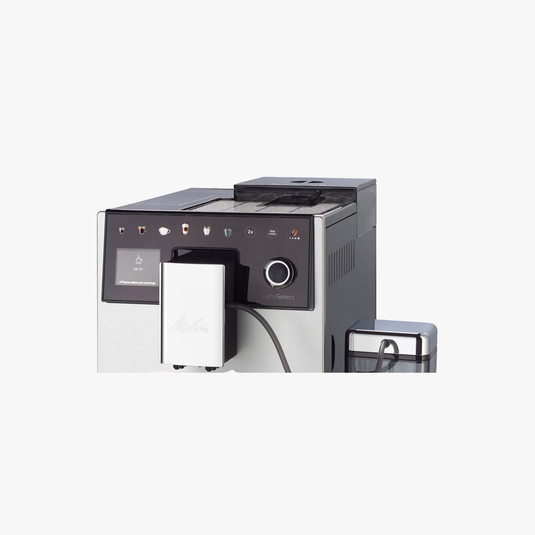 Melitta Latte Select F630-201 Srebrno-czarny